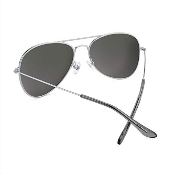 Polarized Aviator Sunglasses with Stainless Steel Frame and UV400 Protection